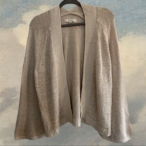 LOFT Chunky Knit Bell Sleeve Short Cardigan